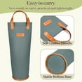 thumbnail image 5 of Tirrinia Insulated Single Bottle Wine Carrier Tote Cooler Bag for Travel Picnic Padded Champagne Carrying Case, 5 of 8