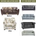 thumbnail image 4 of Eco-Ancheng 2 Piece Sofa Cover Printed Armchair Couch Cover Stretch Sofa Slipcover with Individual Cushion Covers Furniture Protector for Living Room Chairs with Elastic Bottom, Armchair,03, 4 of 7