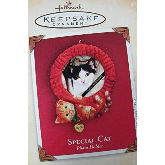 Hallmark Keepsake Ornament Special Cat Photo Holder 2004
