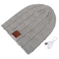 thumbnail image 2 of Auriculares inalámbricos Bluetooth 4.1 para exteriores, auriculares, sombrero, música, deporte, correr, gorro cálido, gris, 2 of 8