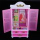thumbnail image 3 of 6Pcs Dolls House Mini Cama W. Hoja Almohada Armario Armario Lámpara De Modelo Para Muñeca Juguetes Calientes Accesorios Regalos Baoblaze Dollhouse Miniature Furniture, 3 of 8