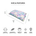 thumbnail image 4 of Big Joe Lagoon Lounger No Inflation Needed Pool Float, Tropical Hibiscus Aqua Double Sided Mesh, Quick Draining Fabric, 5 feet Giant, 4 of 9