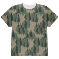 thumbnail image 1 of Sasquatch Bigfoot Camo Repeat Pattern All Over Youth T Shirt, 1 of 2
