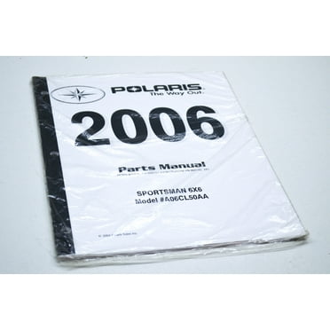 OEM Polaris 9920164 Parts Book 06 SPORTSMAN 6X6 NOS