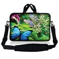 thumbnail image 2 of LSS 10 Sac Pochette pour Ordinateur Portable de 10,2 Pouces Compatible avec Acer, Asus, Dell, HP, Sony, MacBook et Plus / Étui de Transport avec Poignée et Bandoulière Ajustable, Motif Floral Papillon, 2 of 4