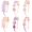 Multicolor-2, variant on 6 count Flower Headband for Girls Sparkly Headband for Little Girl Cute Birthday Band Hair Bands for Little Girls Hair Accessories