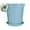 Blue, variant on VQPeo Plastic Plant Pots, Flower Pots with Saucers, Indoor Outdoor Succulent Pots for Home Gardening