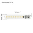 thumbnail image 2 of Uxcell Portable USB Plugin 8 Beads LED Night Light Lamp Stick, Warm White 5 Pack, 2 of 5