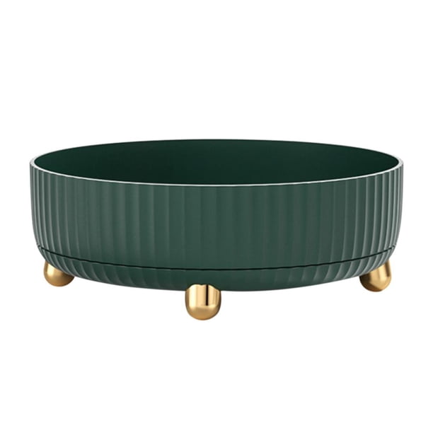 Estante de almacenamiento de condimentos de cocina giratorio para caja de exhibición de cosméticos (verde pavo real) Sywqhk Libre de BPA
