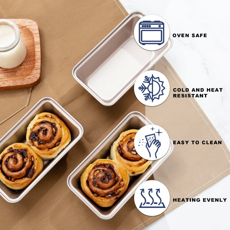 Mini Loaf Tins With Lids Samuel Groves Aluminium Bread Tin