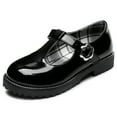 thumbnail image 4 of CCVON Girls Loafers Slip On Penny Loafers School Uniform Dress Shoes Black 1 Big Kid​, 4 of 6