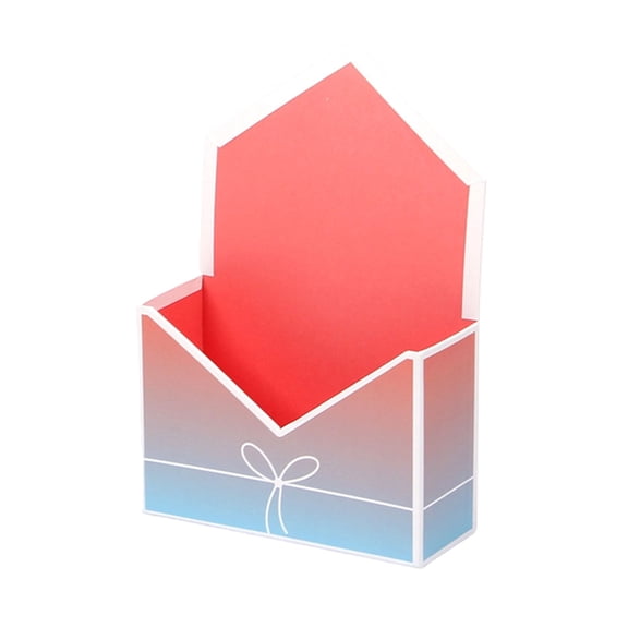Envelope Style Gift Box with Handle, 11.8x7.87x2.76in, Floral Bouquet & Keepsake Holder for Weddings, Birthdays, Gifts (Size/Colour as Pictured)