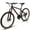 Black, variant on 24-Inch Teen Mountain Bike, Steel Frame with Disc Brakes, Brown Edge Tires for Daily Commute(Black&Red)
