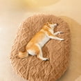 thumbnail image 5 of Nebwoak Winter Warm Corduroy Dog Bed for Medium & Large Dogs - Non-Slip, Removable Washable Cover, Khaki, 5 of 7