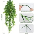 thumbnail image 3 of RECUTMS Artificial Plant Faux Plant Ivy Greenery Fake Hanging Plants Faux Greenery Plant Fake Ivy Leaf UV Resistant for Garden Yard Porch Wall Decoration (Green), 3 of 10