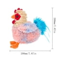 thumbnail image 4 of FYHALE Stuffed Chicken Plush Toy - Chicken Plush Animal, 7.87", 4 of 6