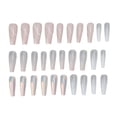 thumbnail image 3 of Uñas postizas NikouMX largas brillantes 30 piezas para mujeres, 3 of 8