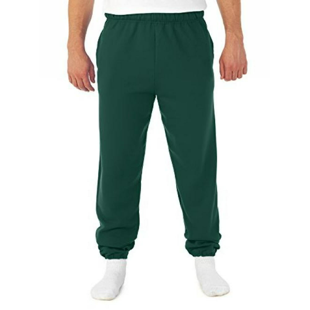 JERZEES - erzees Men's Super Sweatpants with Pocket dark green X-Large ...