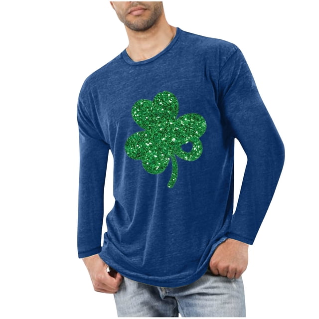 COM1950s Pyjamas de Noël pour Hommes, Pyjamas pour Hommes, Pyjamas de Sport Entraînement Physique Maison Imprimé de Noël T-Shirt Manches Longues Col Rond, Pyjamas de Noël pour Hommes, Pyjamas de Noël pour Hommes, T-Shirts pour Hommes