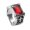 Red, variant on Punk Cross Ring for Men Stainless Steel Wide Band with Red Gemstone Gothic Hip Hop Jewelry Unique Edgy Gift for Husband Boyfriend Size 13