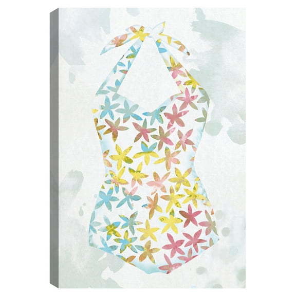 Tropical Bathing Suit I by Tania Bello Canvas Art Print