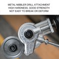 thumbnail image 3 of Electric Drill Shears Attachment Cutter, Non Break Impact Resistant Compact Metal Nibbler Drill Attachment High Efficiency High Hardness  for Industrial Use, 3 of 7
