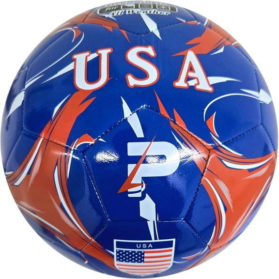 Country Training Soccer Ball - Elite Edition - For All Ages - Size 2, 3, 4 and 5 (USA - BLUE, 5)