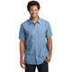 thumbnail image 1 of Camisa tejida lavada de manga corta para hombre District Made®. DM3810 Azul claro L distrito hecho DM3810, 1 of 1