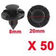 thumbnail image 1 of Unique Bargains 50 Pcs Plastic Rivet Fastener Flaps Bumper Fender Push Clips, 1 of 2