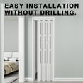 thumbnail image 5 of 38" x 80" 3-Lite Paneled PVC/Vinyl Accordion Door, 5 of 6