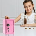 thumbnail image 4 of Lunxisen 4 Pcs Kids Locker Safe Metal Money Box Password Security Cash Storage Organizer For Home, 4 of 9