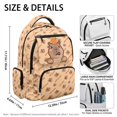 thumbnail image 7 of Aplkyhs Orange Capybara Basketball Backpack for Age 12-18 Cool Sports Print School Bag Lightweight Water Resistant Bookbag for Teens Outdoor, 7 of 7
