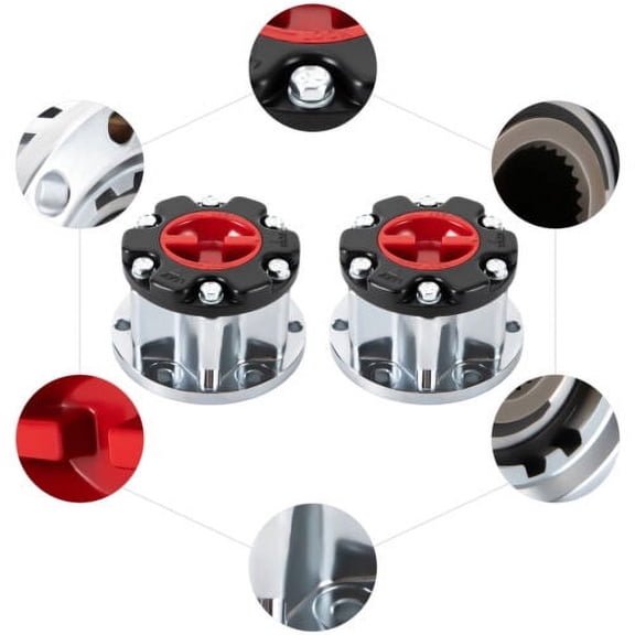 2x Manual Wheel Locking Hubs For Toyota Pick Up Truck 4 Runner 1986-1995