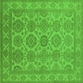 thumbnail image 1 of Ahgly Company Indoor Square Oriental Green Industrial Area Rugs, 6' Square, 1 of 4