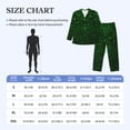 thumbnail image 4 of Naloa Green Sparkling Men’s Pajamas Set - Long Sleeve Button Down Sleep Shirt and Pajama Bottoms Sleepwear Set-X-Large, 4 of 7