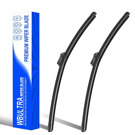 WBULTURE Silicone Beam Wiper Blades 2-Pack - Ultra-Quiet & Streak-Free, 26" 18" for Maserati Ghibli 2014-2023