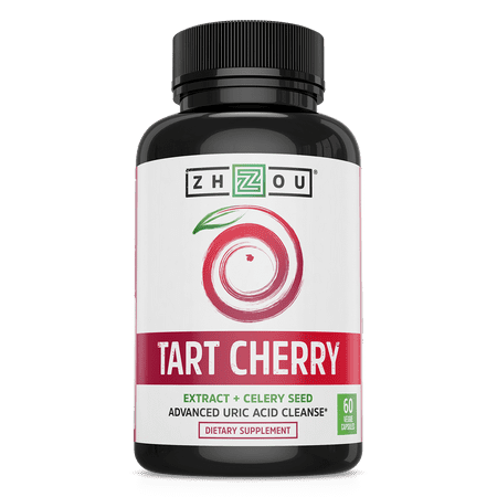 Zhou Nutrition Tart Cherry Extract Celery Seed Capsules, 60