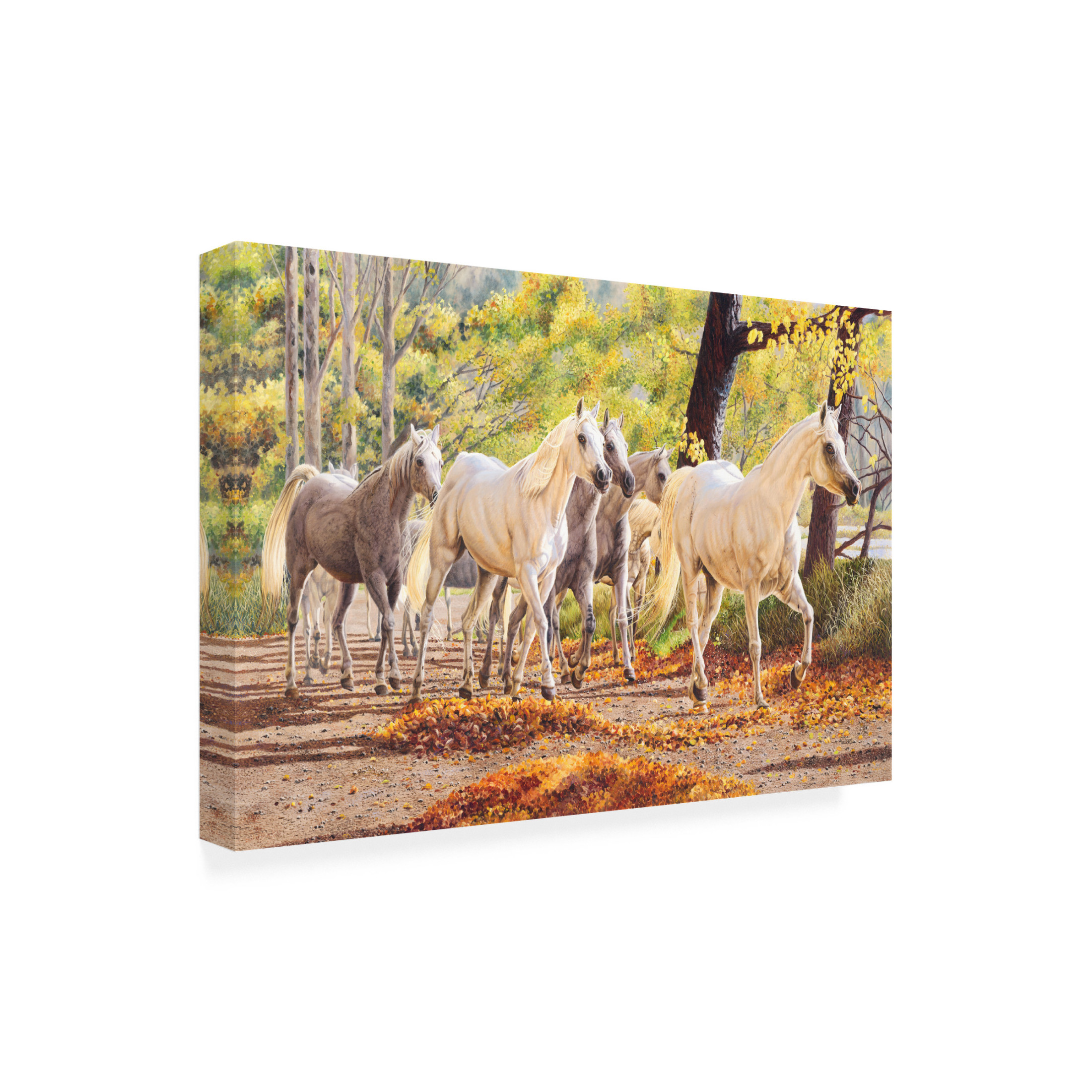 Canvas Wall Art - Delene Lambert 'Arabian Knights' Wall Art for Living Room, Bedroom, or Office Décor by Trademark Fine Art - 19 x 12 Inches