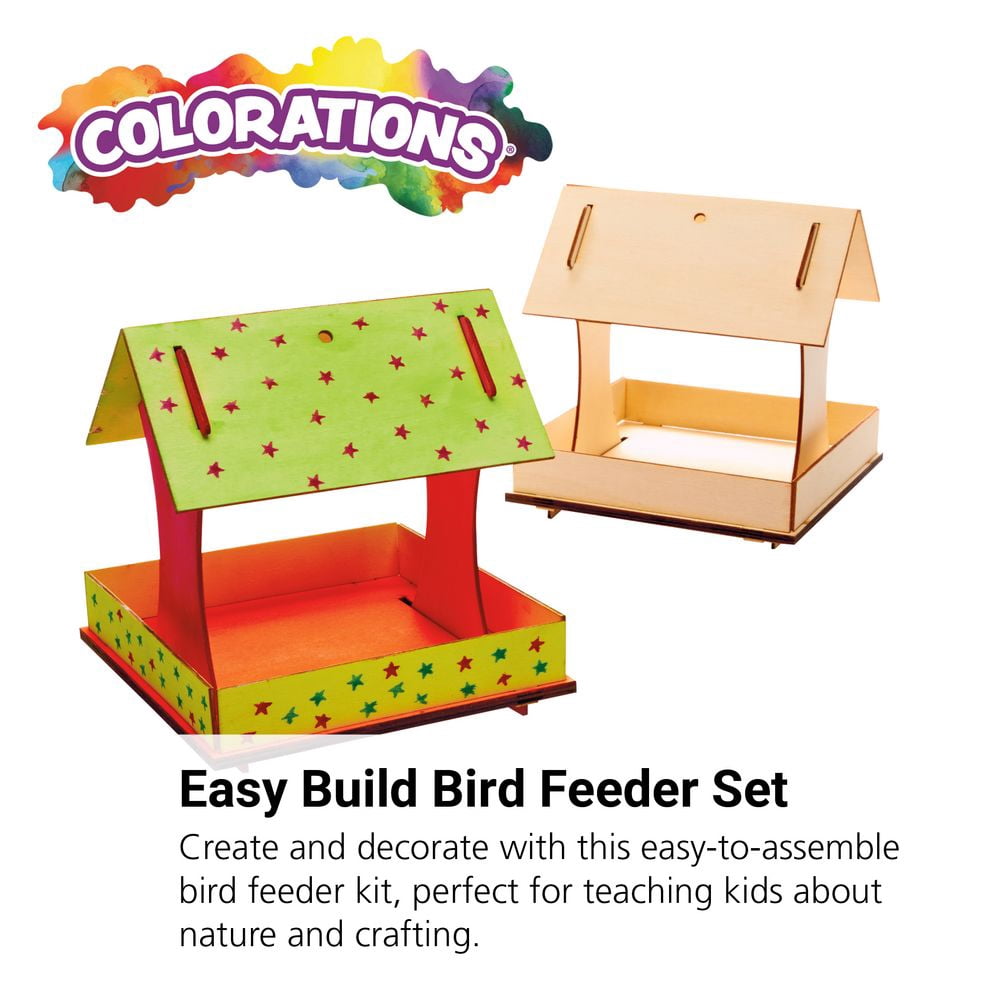 Colorations Easy-Build Bird Feeder - Set of 6