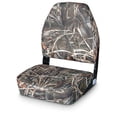 thumbnail image 2 of Guide Gear High-Back Boat Seat, Fold-Down Padded Cushion Comfortable Folding Seating for Boats, Camo, 2 of 2