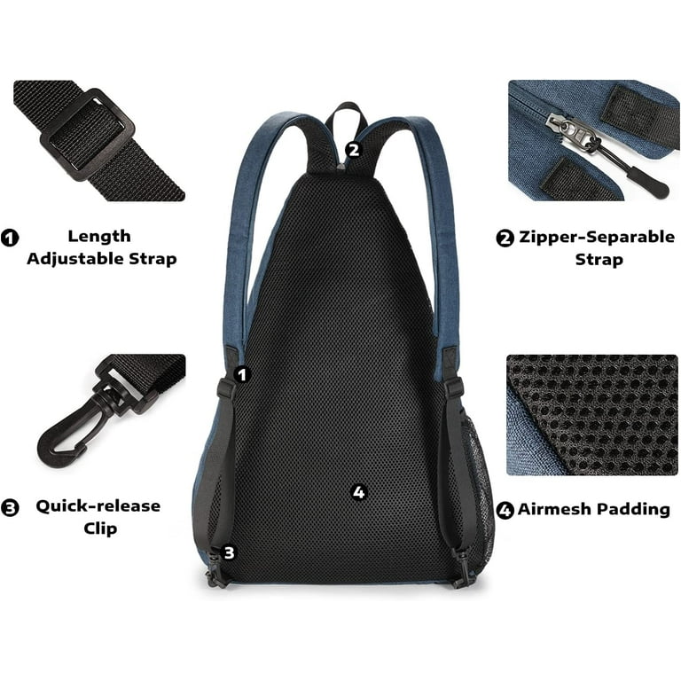A11N Pickleball Bag, Reversible Crossbody Sling/Backpack for  display picture 1