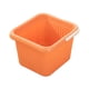 thumbnail image 5 of Lavabo para pies, cubos para pies, pedicura de 23,5 cm de profundidad con asa, SPA para pies para el hogar, bañera portátil gruesa para baño de pies, Naranja Fernando Tina de remojo de pies, 5 of 8