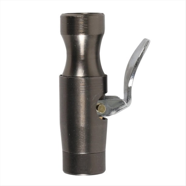 Portabrocas de Aire de Flujo Abierto con Bloqueo de Doble Mordaza en Portabrocas para Neumáticos con Clips para Accesorios de Compresor de Calibre de Inflador