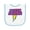 White and Light Blue, variant on Inktastic These Nerds Put My Cape on Backwards&reg; Superhero R Baby Terry Cloth Bib