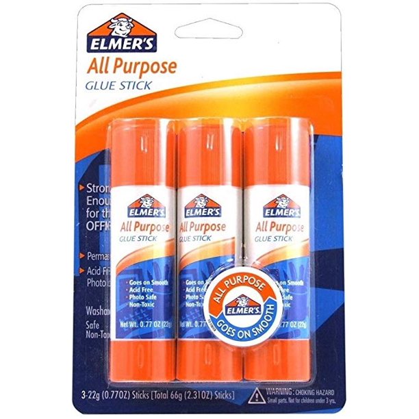 Elmer's NonToxic AllPurpose Glue Stick.21 Ounce, 3 Count (3 Pack