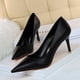 thumbnail image 3 of Zapatos de tacón alto para mujer, de estilo coreano, sencillos, versátiles, con punta estrecha, profesionales, ajustados, a la moda, 3 of 5