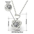 thumbnail image 5 of Beautiful Wife Gifts, My Love for You gets Stronger and Stronger Everyday just as, Holiday Heart Knot Silver Necklace for Wife, Christmas, New Years, Valentines Day, Mothers Day, Anniversaries, 5 of 5