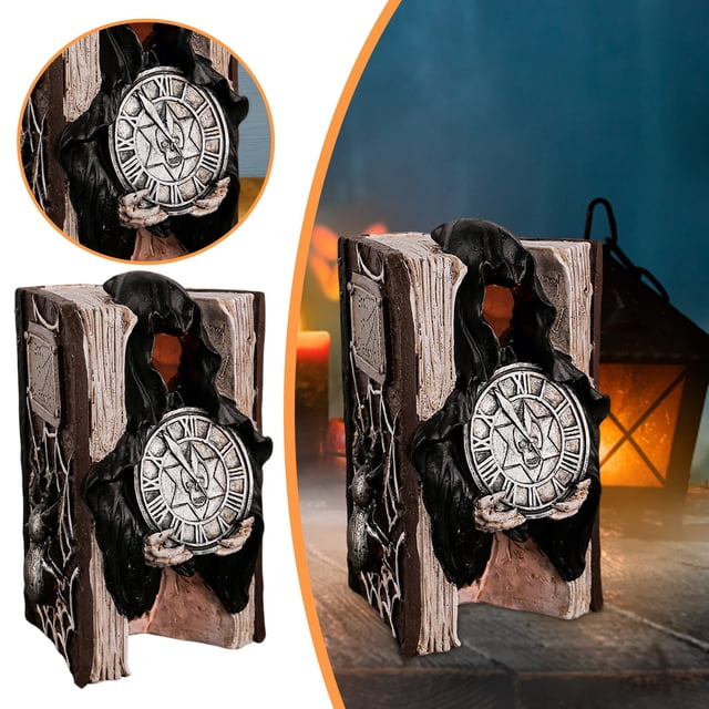 Desktop Ornament, Halloween Resin Book Model Desktop Ornament With Design For Living Room And Bedroom Decoration, Home Decor