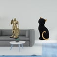 thumbnail image 2 of Figura de escritorio,Figura decorativa de caballero,escultura,artesanía,decoración de escritorio,Figura de escritorio,Estatua de gato,linda decoración para estante o escritorio,Figuras, 2 of 8