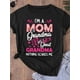 thumbnail image 2 of Funny 'I'm a Mom, Grandma & Great-Grandma' Graphic Tee - Casual Crew Neck Short Sleeve T-Shirt with Colorful Letter Print for Women, Black, 2 of 7